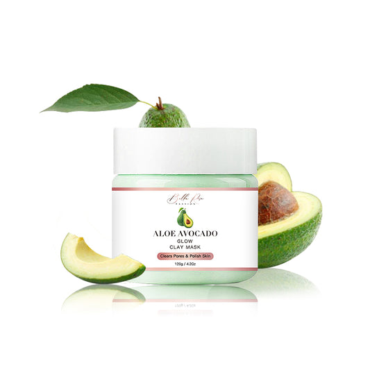 Aloe Avocado Glow Face Mask - Bella Rose Passion